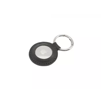 Suojakotelo nahkaa Apple AirTagille FIXED FIXWAT-C2-BK aitoa naudan nahkaa musta kompakti tasku