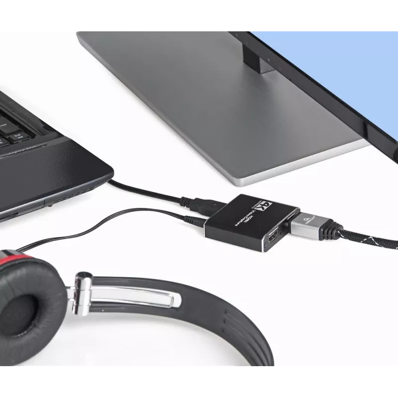 Gembird UHG-4K2-01 USB-näytönohjainadapteri musta