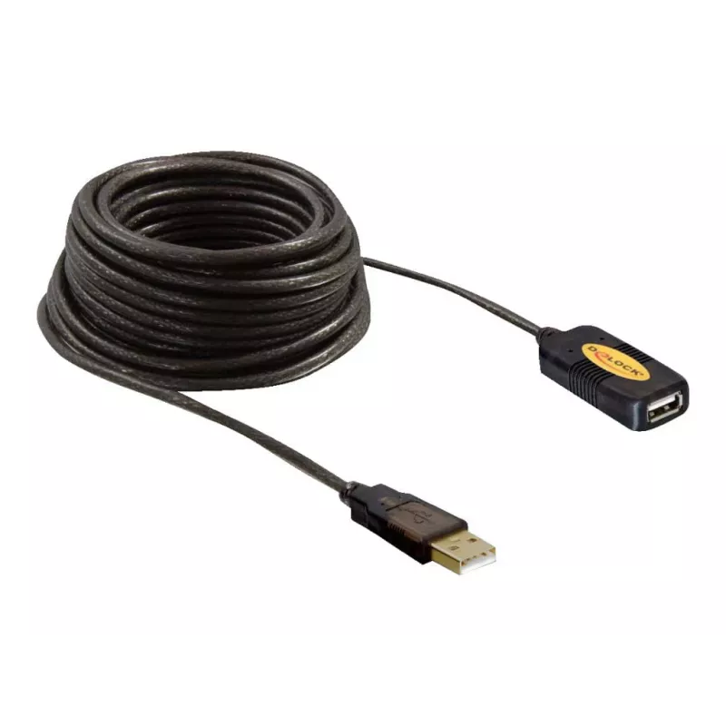 USB-kaapeli DeLOCK 82446 USB 2.0 10m musta