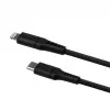 USB-C–Lightning-kiinteä kaapeli FIXED FIXDLS-CL12-BK 1,2 m nestemäinen silikoni