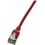 Verkkokaapeli LogiLink ohut U/FTP punainen RJ-45 Cat6a 0,3 m