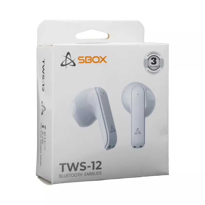 Kuulokkeet SBOX EB-TWS12 valkoinen