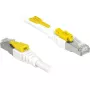 Verkkokaapeli DeLOCK 85330 RJ-45 Cat6a 0,5 m valkoinen