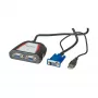 Kannettava VGA-videosplitteri, 2x, 250 MHz, VGA, 2x VGA, harmaa, 250 MHz, 0,65 m, 1920 x 1440