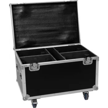 Roadinger Flightcase 4x TMH-X4:lle (malli 31001061) — suojaava kuljetuslaatikko neljälle yksikölle