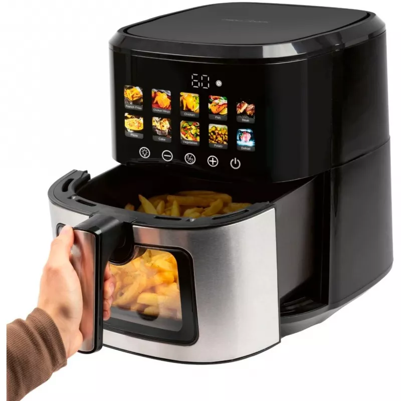 Kiertoilmakypsennin ProfiCook PC-FR 1286 H — 6,5 l, 1700 W, ruostumaton teräsetu, musta