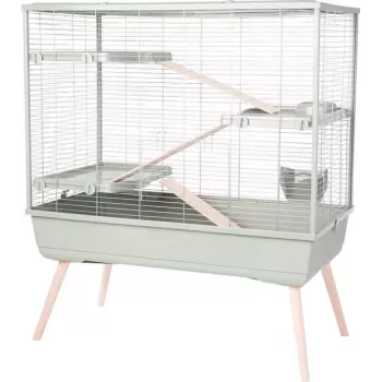 Kanihäkki ZOLUX Neolife 100 XL vihreä — metalli/muovi, 990×540×1140 mm, tankojen väli 15 mm, kaneille 10–15,9 kg