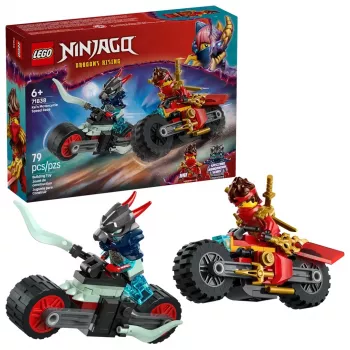 LEGO rakennussarja NINJAGO 71838 Kain moottoripyörän nopeuskilpailu — 79 osaa, 2 minihahmoa, ikä 6+, mitat 40×30×90 mm