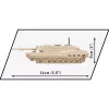 Rakennussarja Cobi Abrams M1A2 — 174 osaa, suositeltu ikä 6+, beige
