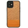 Man and Wood -puhelinkotelo iPhone 12 mini, kalanruoto arancia musta