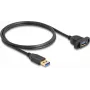 DeLOCK SuperSpeed USB 5 Gbit/s -kaapeli USB Type-A uros naaras 1 m musta
