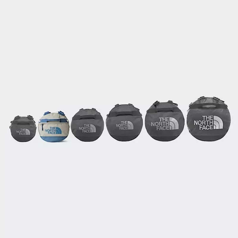 Matkalaukku The North Face Base Camp Duffel S - stone slab/granite harmaa