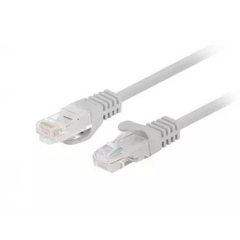 Verkkokaapeli LANBERG PCU5-10CC-0025-S Cat5e U/UTP RJ-45 — 0,25 m, harmaa