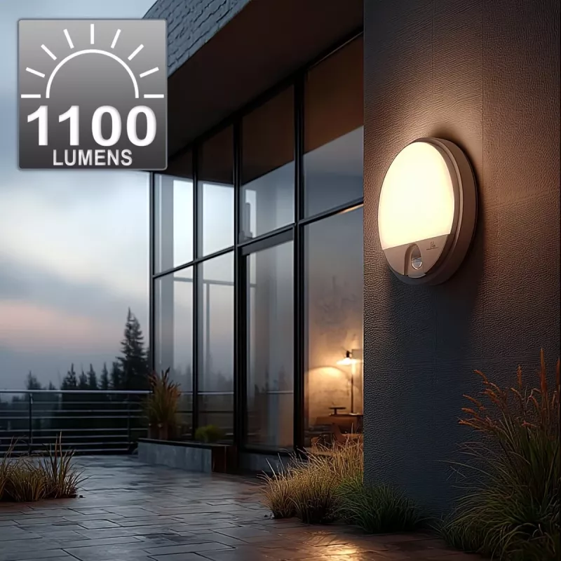 LED-valaisin MACLEAN MCE291W IR-liiketunnistimella, 10 W, 3000 K