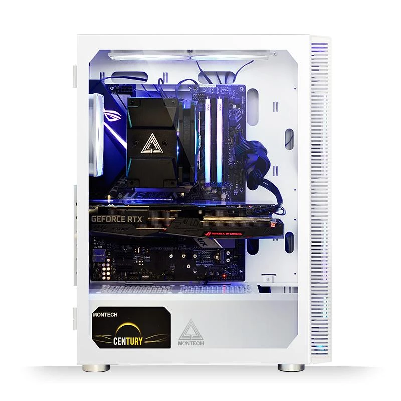 PC-kotelo Montech X3 GLASS Midi-Tower valkoinen