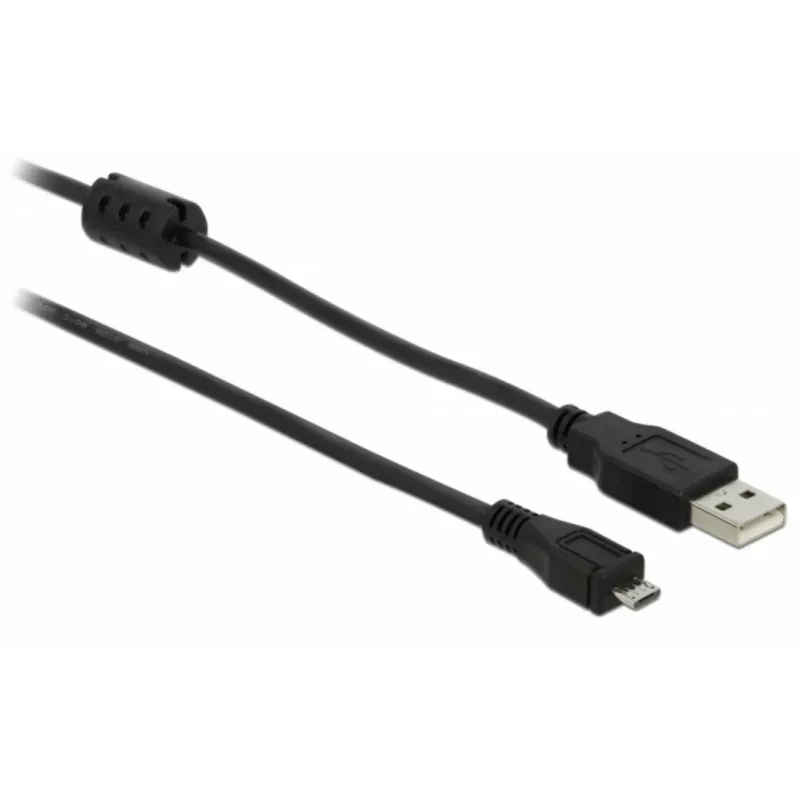 USB-kaapeli DeLOCK 82335 USB 2.0 2 m USB A Micro-USB B musta