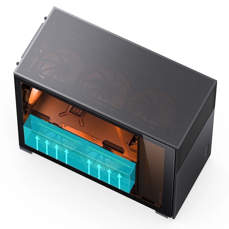 Tietokonekotelo Jonsbo D41 MESH Midi Tower musta