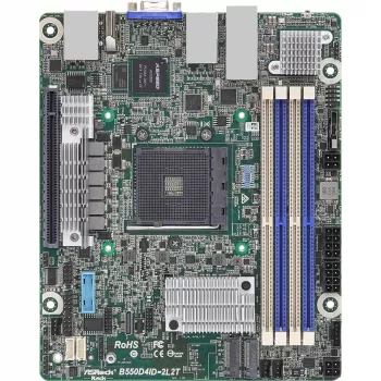 ASRock B550D4ID-2L2T emolevy AMD B550 Socket AM4 mini ITX (B550D4ID-2L2T)
