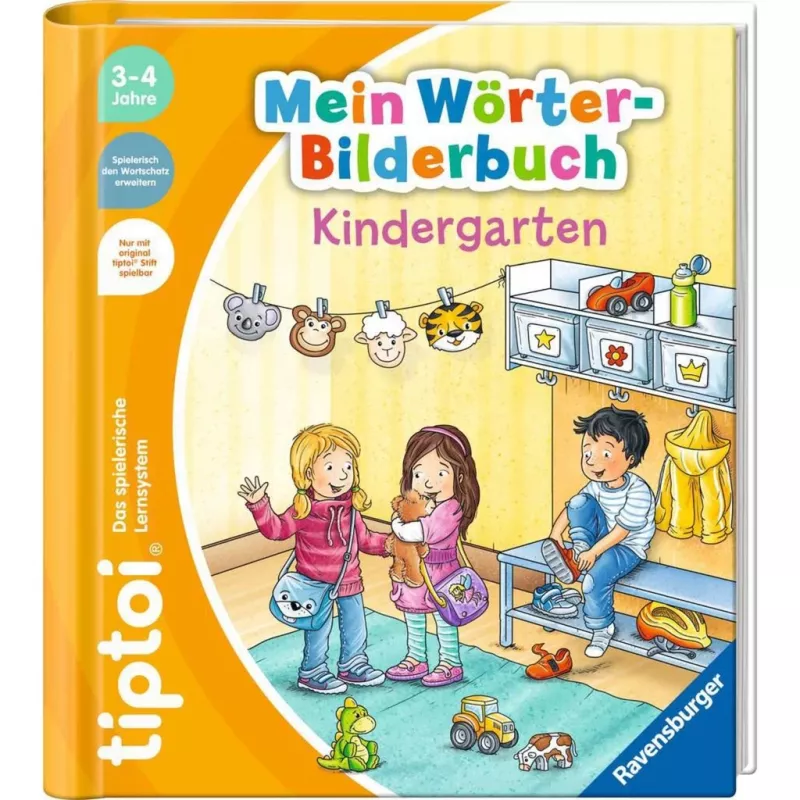 tiptoi Starter-Set: Mein Wörterbilderbuch Kindergarten, oppikirja kynä ja kuvakirja