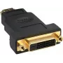 Adapteri Kindermann HDMI - DVI-D (uros - naaras) – digitaalinen videosignaali