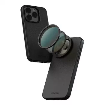 CPL-suodatin Telesin P10-FLT-02 58 mm iPhone 15 Pro/Pro Max -puhelimelle