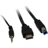 KVM-kytkin Inter-Tech IPC AS-41HUS 4 porttia USB