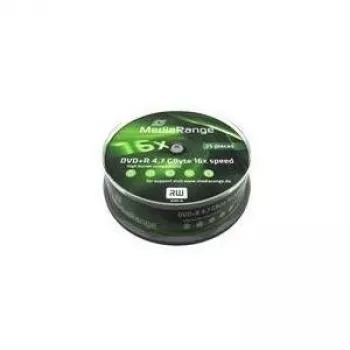 MediaRange - 25 x DVD+R - 4,7GB (120 min) 16x - spindeli (MR404)