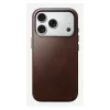 Puhelinkotelo Nomad Traditional Leather Case iPhone 17 Pro, nahka-mikrokuitu, sopii 6,3 inch (16 cm), ruskea