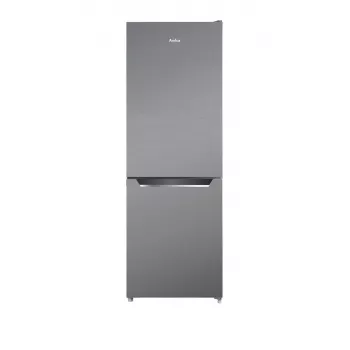 Jää-pakastinyhdistelmä AMICA FK2425.4UNTX(E) vapaasti seisova 277 L yhteensä, pakastin alhaalla 74 L, invertteri, hopea, 1593×540×550 mm