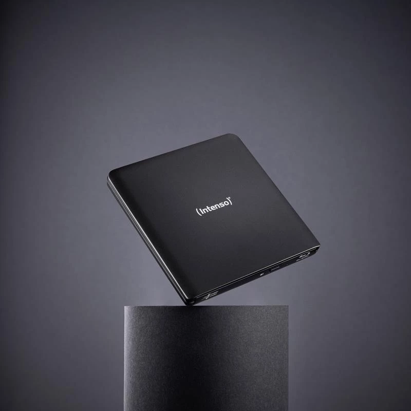 Intenso EOD 500BD Slim ulkoinen Blu-ray-poltin, USB 3.2 Gen 1, musta