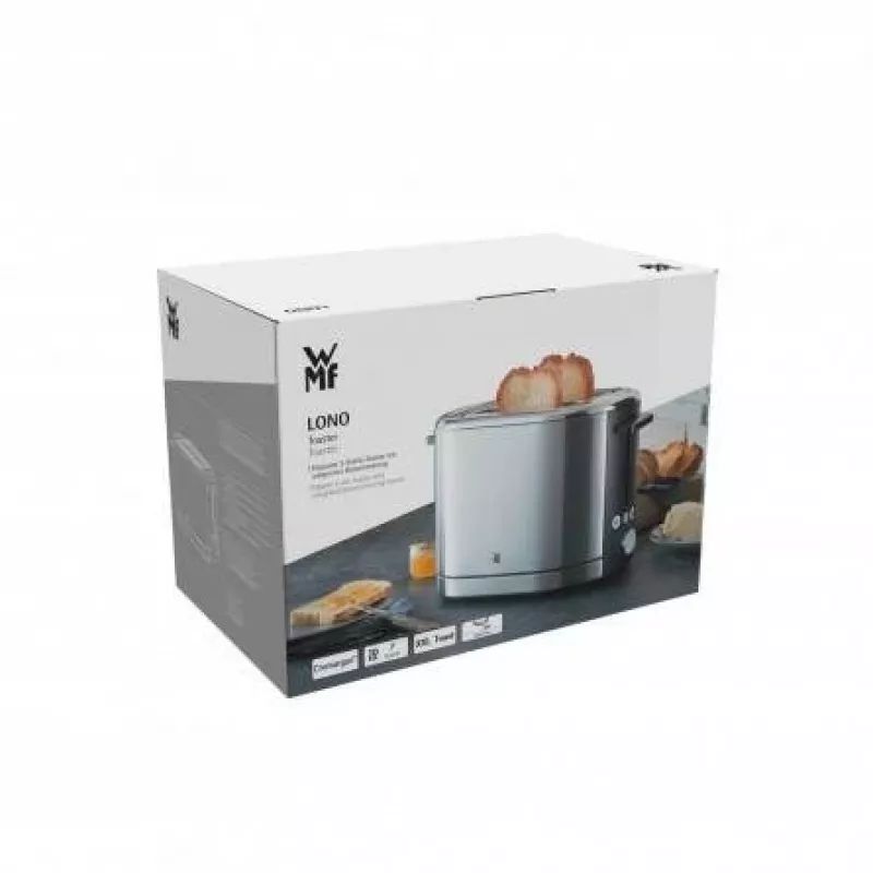 Leivänpaahdin WMF Bueno Pro 6 — 2 viipaletta, 870 W, hopea/musta