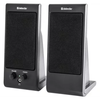 Pöytä-/hyllykaiuttimet DEFENDER SPK-170 2.0, 4 W RMS, johdollinen USB 5 V, 3,5 mm, musta