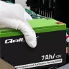 Qoltec 53076 AGM-akku | 12V | 7Ah | turvallisuus