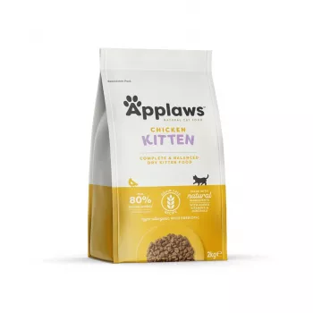 Kuivaruoka kissoille Applaws Kitten kana 2 kg – juniori, proteiini 38 %, rasva 17 %