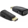 DELOCK HDMI-VGA-adapteri 3,5 mm äänellä ja USB-virtakaapelilla — malli 61082