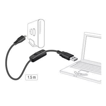 USB-kaapeli DeLOCK 84803 USB 2.0 1,5 m USB A Micro-USB B musta