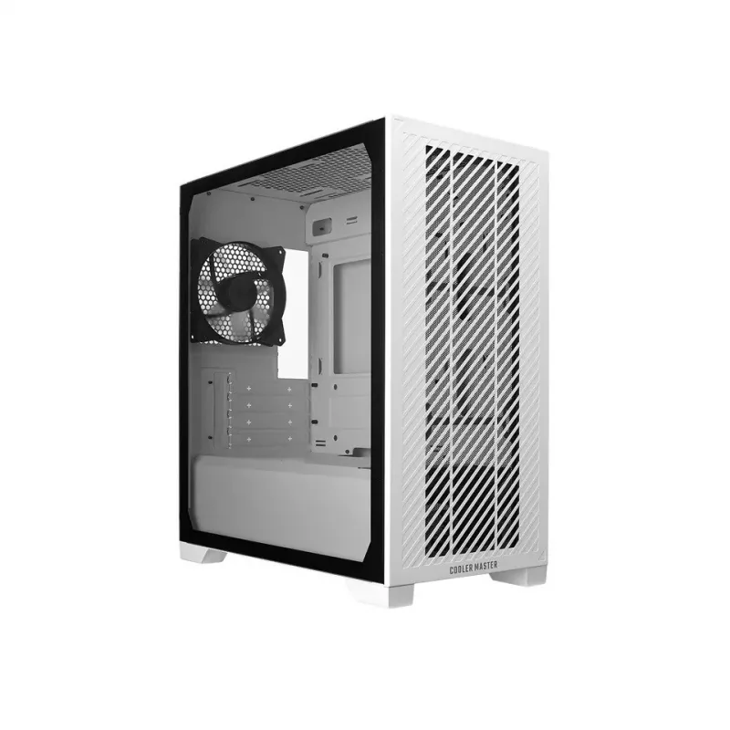 Cooler Master Elite 301 Lite Micro-ATX-tornikotelo, karkaistu lasinen sivupaneeli, valkoinen