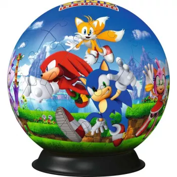 3D-palapallopeli Ravensburger Sonic the Hedgehog, 72 osaa, malli 11592