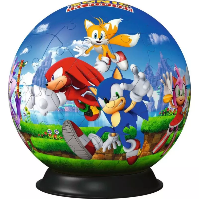 3D-palapallopeli Ravensburger Sonic the Hedgehog, 72 osaa, malli 11592