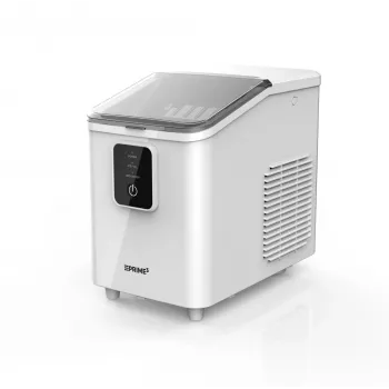 Kannettava jääpalakone PRIME3 SIM31 — 1,7 l säiliö, 12 kg/24 h, 120 W, R600A, hopea