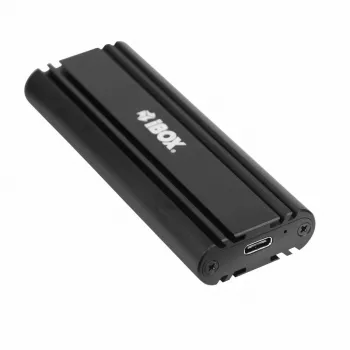 SSD-kotelo IBOX HD-07 1x M.2-asemalle, USB 3.2 Gen 2 (10 Gbit/s), USB-C, musta