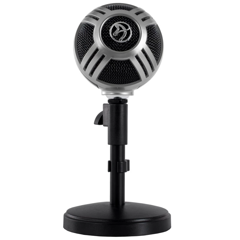 Arozzi Sfera -pöytämikrofoni, USB - kromi