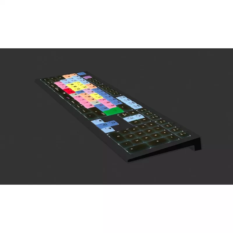 Logickeyboard LKB-MCOM4-A2M-UK näppäimistö USB QWERTY englanti musta (LKB-MCOM4-A2M-UK)