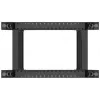 Lanberg Open Rack 22U musta (22HE, 19 tuuman rack), palvelinrack, musta