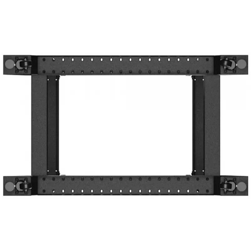 Lanberg Open Rack 22U musta (22HE, 19 tuuman rack), palvelinrack, musta