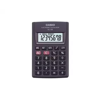 CASIO HL-4A-B 8-numeroinen laskin 56x87mm musta