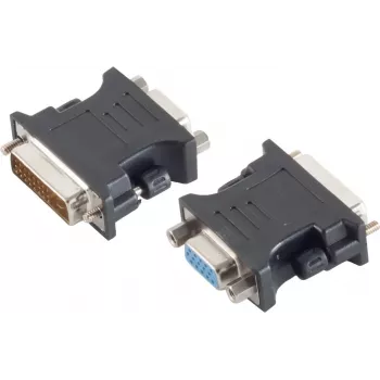 DVI-D-pistoke - VGA-liitäntä sovitin S/CONN SI-77416-2