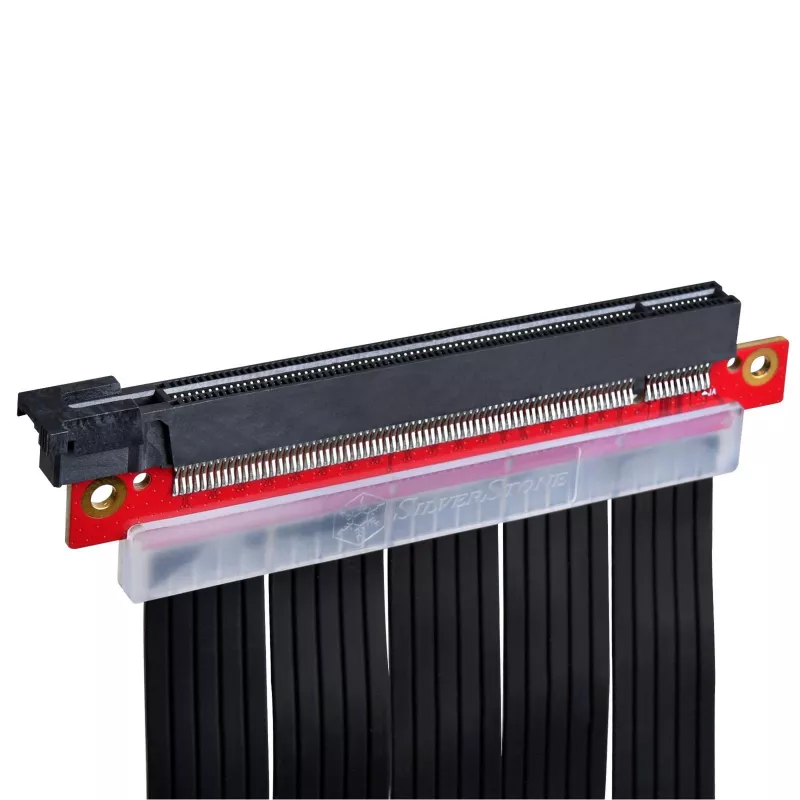 SilverStone SST-RC04B-400 PCIe x16 -riser-kaapeli, PCIe 3.0, 40 cm, musta