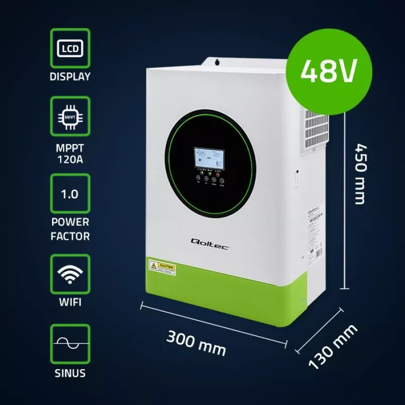 Hybridi-aurinkoinvertteri off-grid 6200W | 120A
