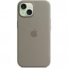 Silikonikotelo MagSafe-yhteensopiva iPhone 15 – clay